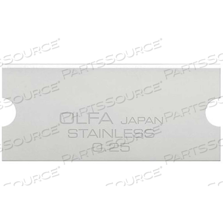 GSB-2S/6B 30MM STAINLESS STEEL GLASS SCRAPER BLADES FOR GSR-2 MINI GLASS SCRAPER (6 PACK) by Olfa