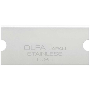 GSB-2S/6B 30MM STAINLESS STEEL GLASS SCRAPER BLADES FOR GSR-2 MINI GLASS SCRAPER (6 PACK) by Olfa GSB-2S/6B 30MM STAINLESS STEEL GLASS SCRAPER BLADES FOR GSR-2 MINI GLASS SCRAPER (6 PACK) by Olfa