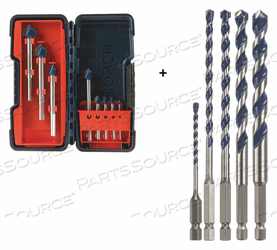 GLASS AND TILE DRILL BIT SET FOR DRILL by Bosch Tools