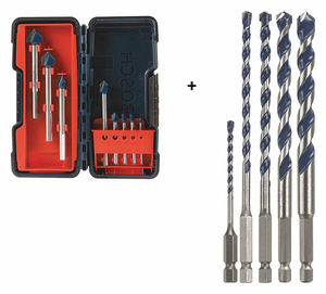 GLASS AND TILE DRILL BIT SET FOR DRILL by Bosch Tools GLASS AND TILE DRILL BIT SET FOR DRILL by Bosch Tools