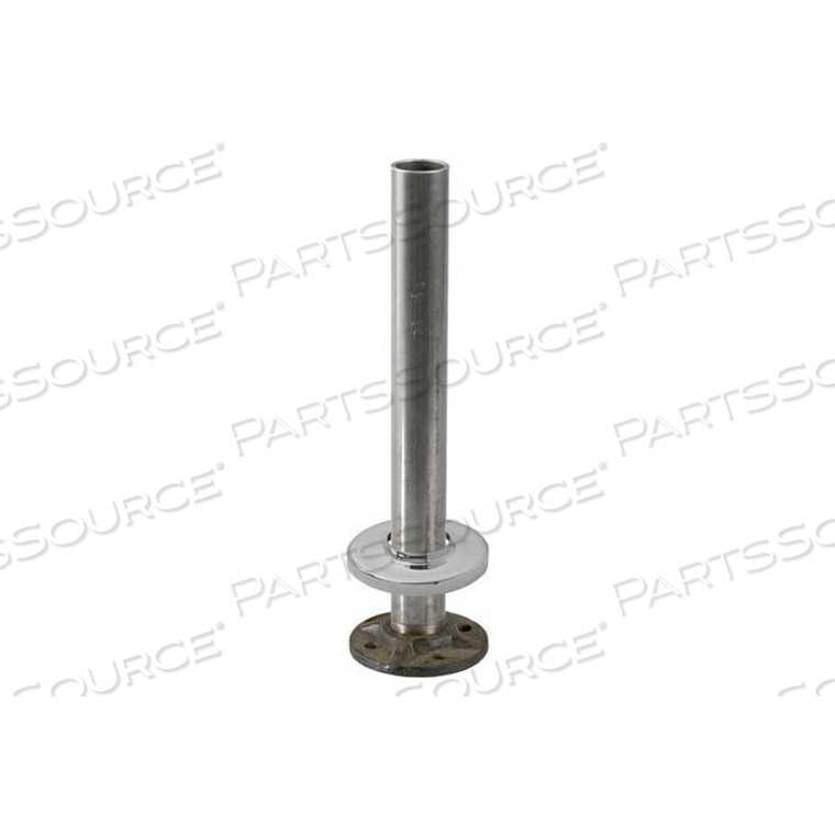 STEEL FLANGE AND STEEL INSERT, FOR 2" TUBING, W/POLISHED STAINLESS STEEL CANOPY by Lavi