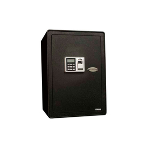 SECURITY SAFE S19 WITH BIOMETRIC LOCK & KEYED LOCK 13-3/4"WX12-1/4"DX19-5/8"H BLACK by Tracker Safe