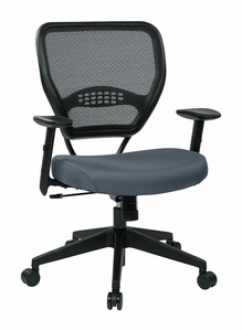 DESK CHAIR FABRIC GRAY 19 TO 23 SEAT HT by Office Star