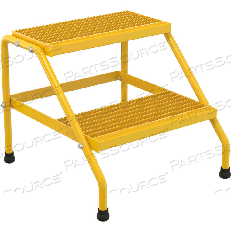 ALUMINUM YELLOW STEP STAND - 2 STEP by Vestil Manufacturing Corp.