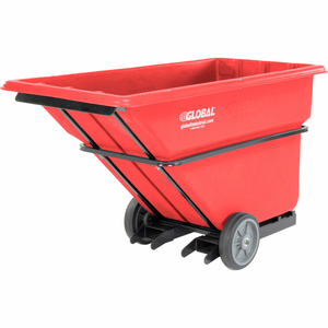 DELUXE RED EXTRA HEAVY DUTY PLASTIC FORKLIFTABLE TILT TRUCK 1 CU. YARD by Quality Industries LLC