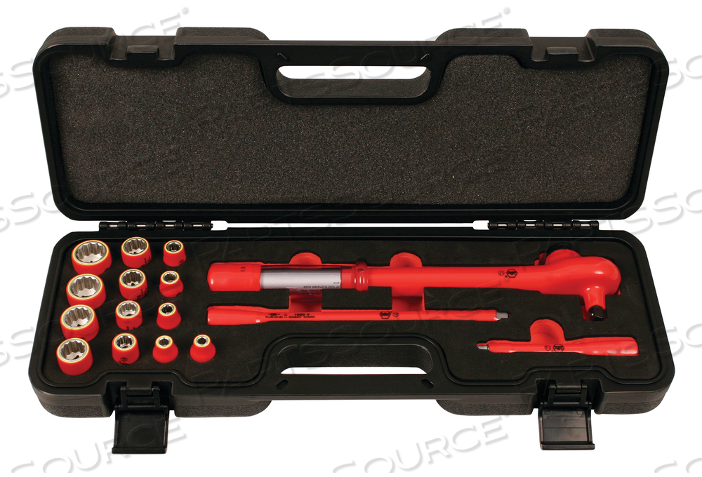 16 PIECE INSULATED 3/8" DRIVE TORQUE SOCKET SET - METRIC by Wiha Tools 16 PIECE INSULATED 3/8" DRIVE TORQUE SOCKET SET - METRIC by Wiha Tools
