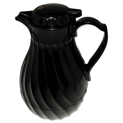 POLY LINED CARAFE, SWIRL DESIGN, 40 OZ, BLACK by Hormel Food Sales