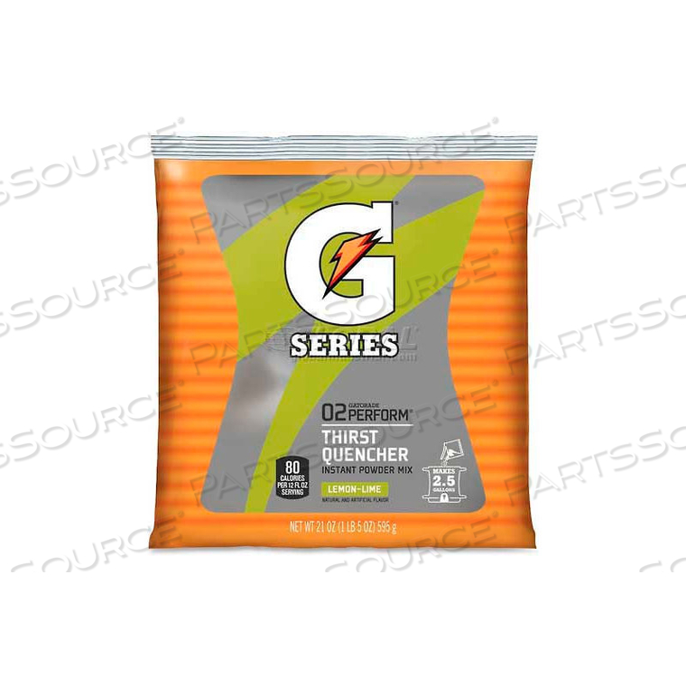 GATORADE THIRST QUENCHER MIX POUCH, LEMON LIME, 21 OZ., 1/PACK by Quaker Oats