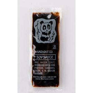 SOY SAUCE, 9 G PACKET, 450/CARTON by Kari-Out