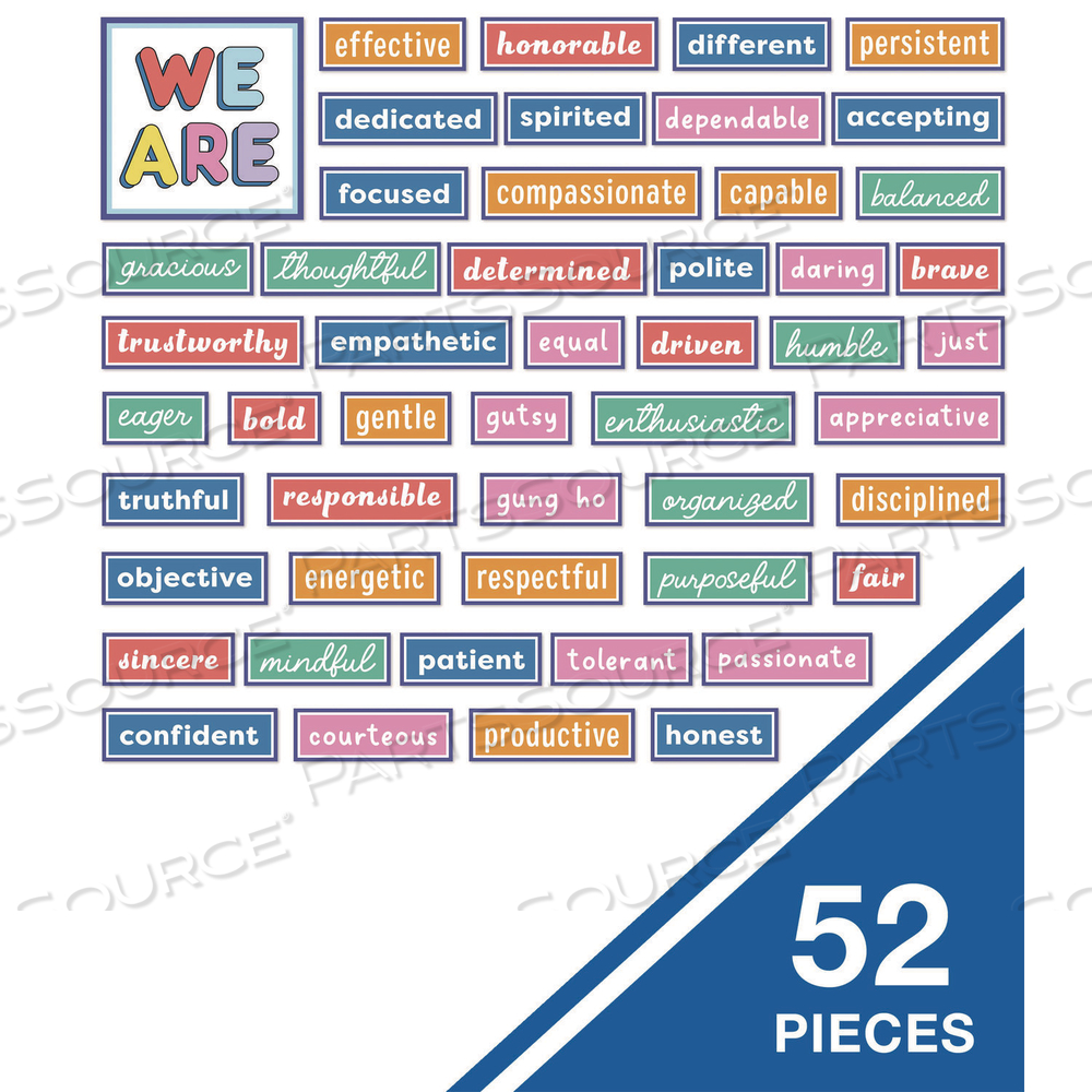 MOTIVATIONAL BULLETIN BOARD SETS, WE STICK TOGETHER MOTIVATIONAL, 52 PIECES by Carson-Dellosa Publishing MOTIVATIONAL BULLETIN BOARD SETS, WE STICK TOGETHER MOTIVATIONAL, 52 PIECES by Carson-Dellosa Publishing