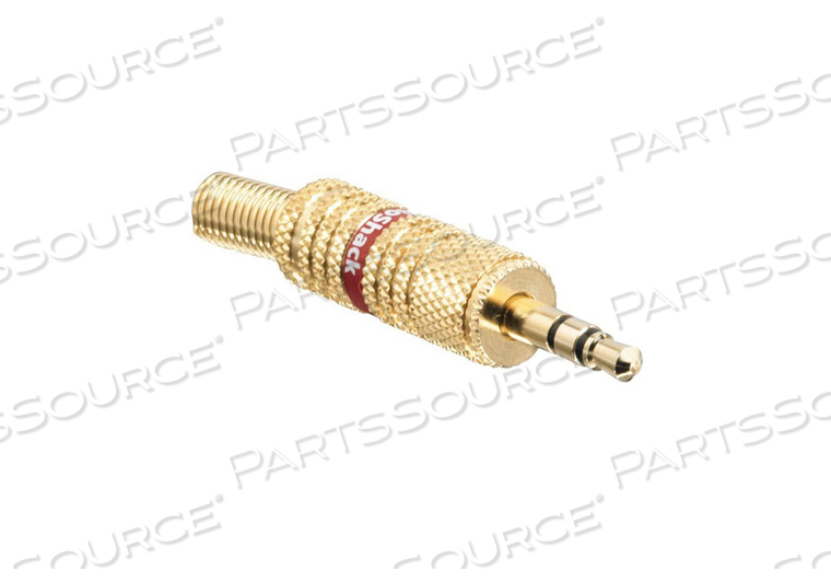 STEREO PLUG, 1/8 IN, GOLD PLATED 