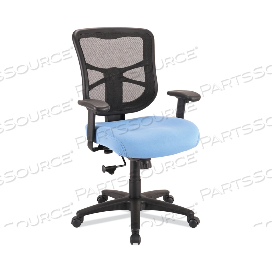 ALERA ELUSION SERIES MESH MID-BACK SWIVEL/TILT CHAIR, SUPPORTS UP TO 275 LB, 17.9" TO 21.8" SEAT HEIGHT, LIGHT BLUE SEAT by Alera
