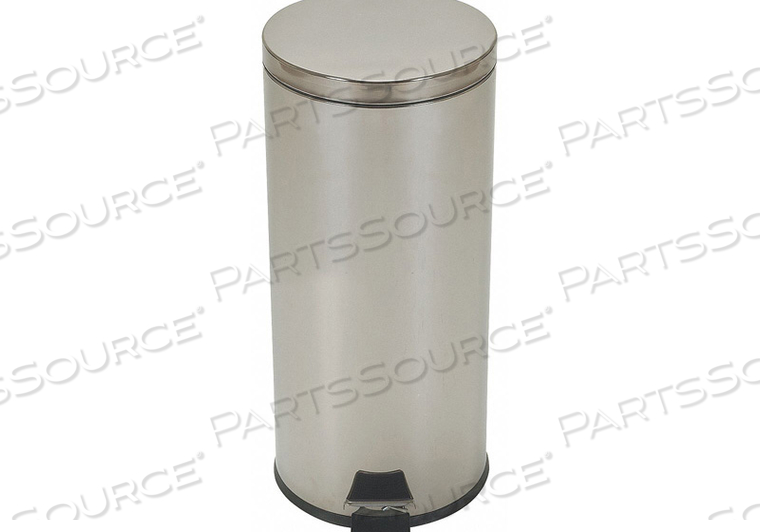 GRAINGER STEP CAN, EK9625UN-30L, METAL, SILVER, 8 GAL CAPACITY, 11 3/4 IN WD/DIA, 25 IN HT by Tough Guy