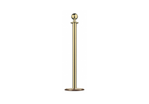 SPHERE TOP POST SATIN BRASS UNIVERSAL by Lawrence Metal