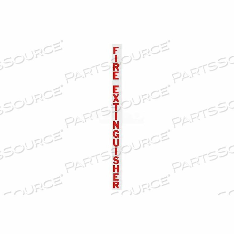 VERTICAL DIE CUT FE LETTERS, RED by Activar Construction Products Group