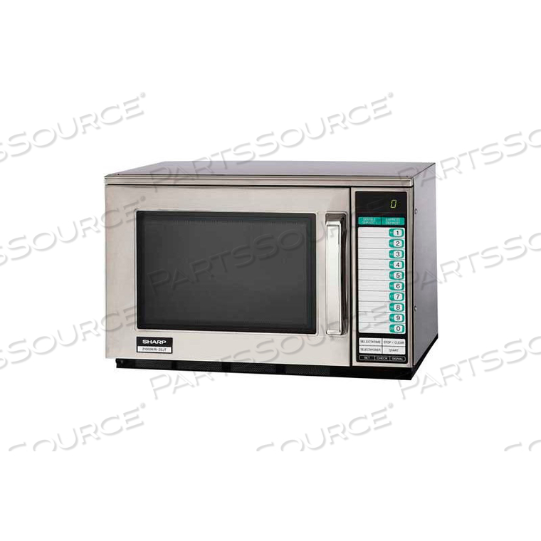 COMMERCIAL MICROWAVE OVEN, 2100 WATT, S/S, 20-1/8"W X 18-1/2"H X 13-1/4"D by Sharp Electronics Corporation