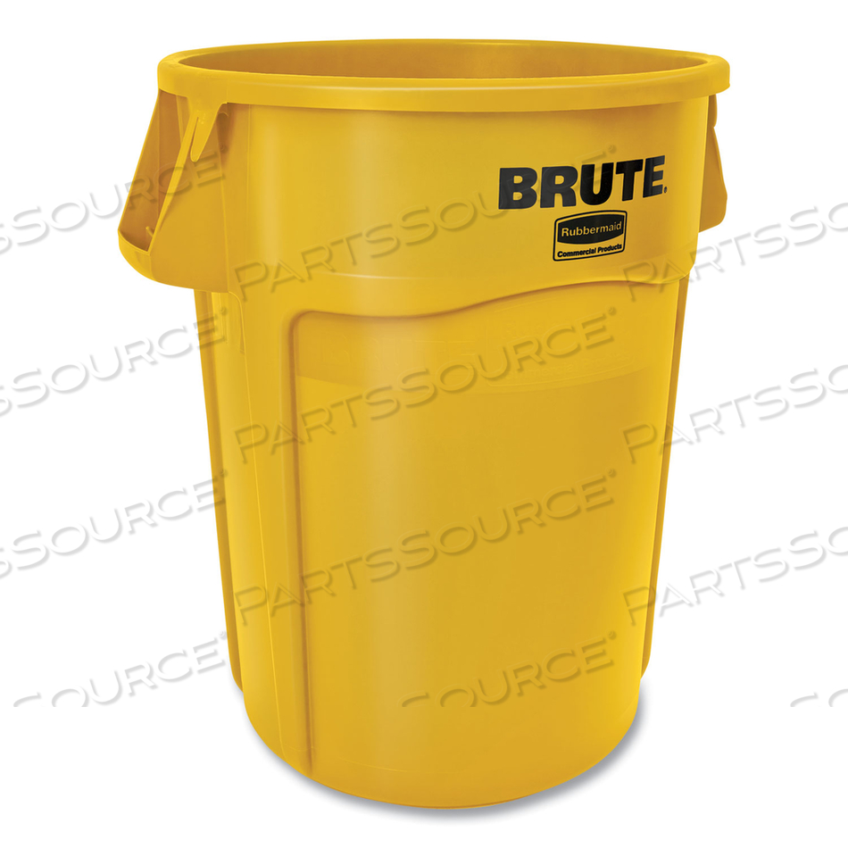 VENTED ROUND BRUTE CONTAINER, 44 GAL, PLASTIC, YELLOW by Rubbermaid Medical Division VENTED ROUND BRUTE CONTAINER, 44 GAL, PLASTIC, YELLOW by Rubbermaid Medical Division