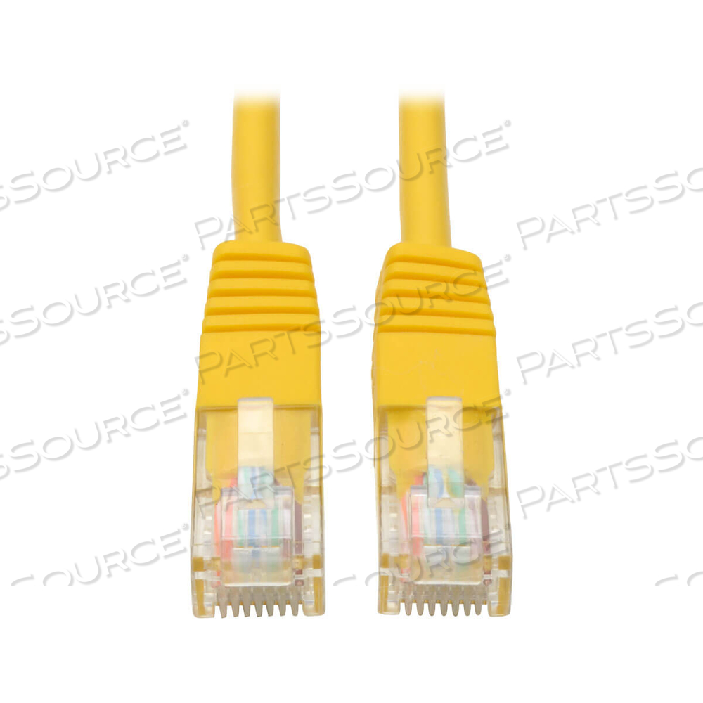 ETHERNET CABLE, CAT5E 350 MHZ MOLDED (UTP) (RJ45 M/M), POE, YELLOW, 3 FT by Tripp Lite