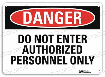 J7194 DANGER SIGN 4 HOLE MOUNT 10IN W X 7IN H by Lyle Signs Inc.