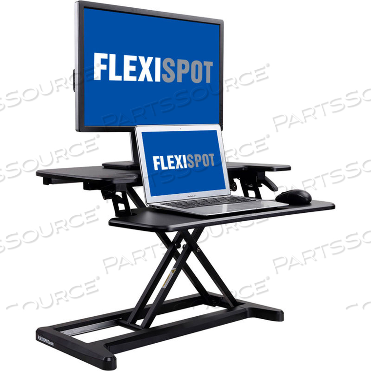 FLEXISPOT 28" ALCOVERISER STANDING DESK CONVERTER, BLACK 