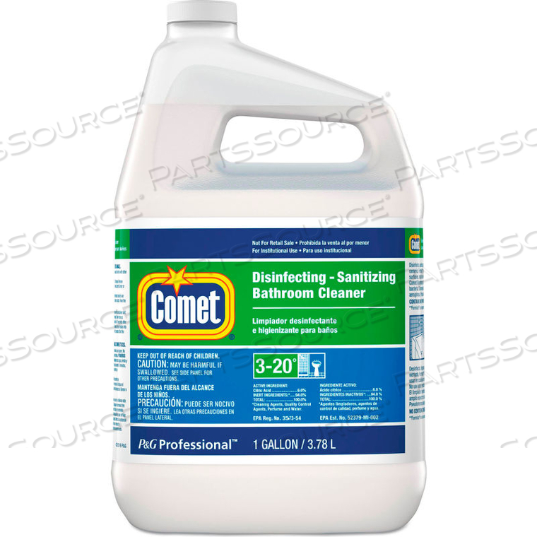 COMET DISINFECTANT BATH CLEANER, GALLON BOTTLE 3/CASE - PAG22570CT 