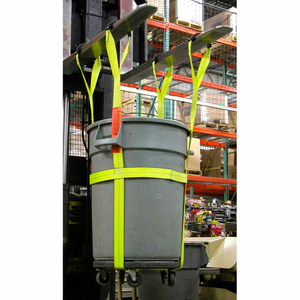 32 GALLON PLASTIC TRASH BARREL SLING 1000 LB. CAPACITY by Lift-All