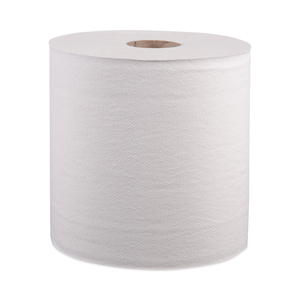 HARDWOUND ROLL TOWELS, 8" X 800 FT, WHITE, 12 ROLLS/CARTON by Windsoft