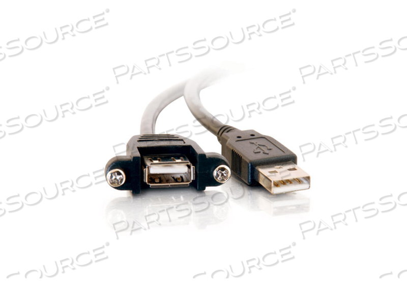 6IN USB 2.0 AM TO AF PANEL MOUNT CABLE by Legrand AV (C2G)