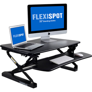 FLEXISPOT 35" CLASSICRISER STANDING DESK CONVERTER, BLACK by Zoxou Inc