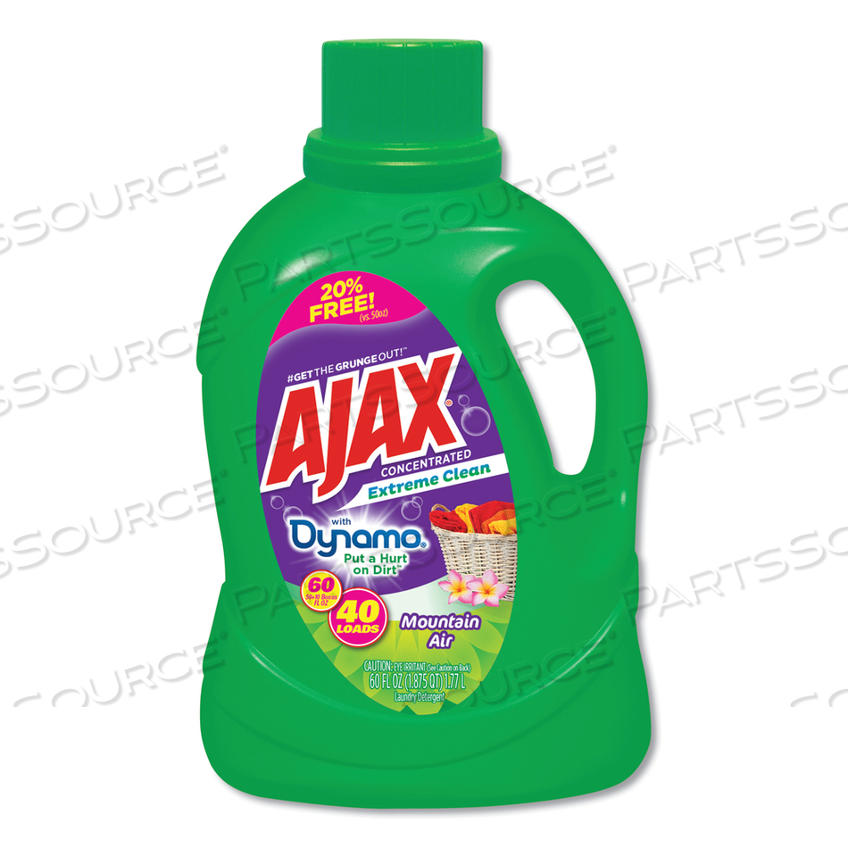 LAUNDRY DETERGENT LIQUID, EXTREME CLEAN, MOUNTAIN AIR SCENT, 40 LOADS, 60 OZ BOTTLE 