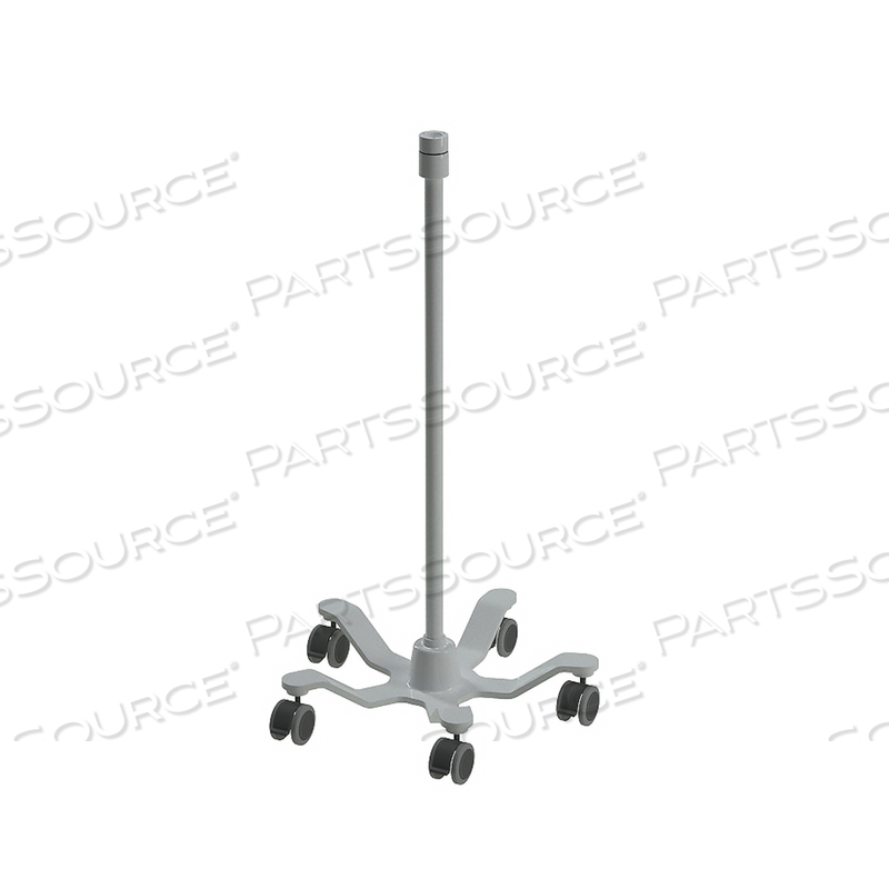 ROLL STAND 42" W/ ACCESSORY HEAD ON TOP (NO HANDLE, NO BASKET) by Amico Accessories