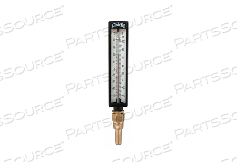 THERMOMETER ANALOG 30-240 DEG 1/2 NPT by Winters Instruments