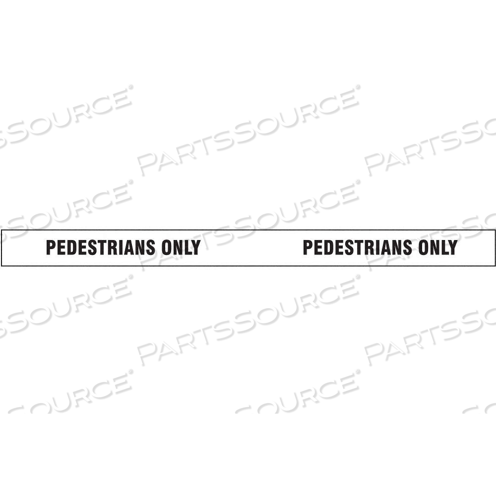 FLOOR MARKING TAPE, MESSAGE, MESSAGE, BLACK/WHITE, TRAFFIC MANAGEMENT, 2 IN X 180 FT by Approved Vendor FLOOR MARKING TAPE, MESSAGE, MESSAGE, BLACK/WHITE, TRAFFIC MANAGEMENT, 2 IN X 180 FT by Approved Vendor