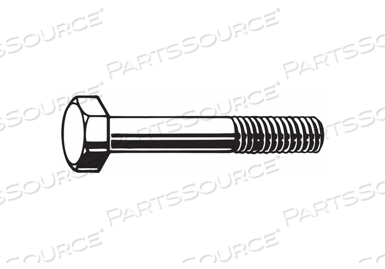 STRUCTURAL BOLT, STEEL, A490 TYPE 1, BLACK OXIDE, 7/8"-9 THREAD SIZE, 3 IN LG, HRC33 TO 38 by Fabory