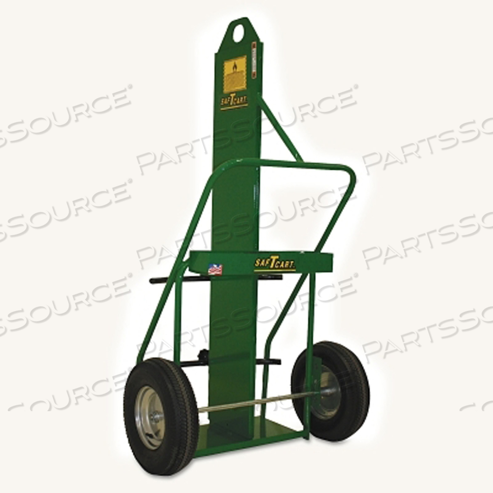 LARGE CYLINDER CART, 9-1/2 IN AND 12-1/2 IN DIA CYLINDERS, 16 IN PNEUMATIC WHEELS by Saftcart LARGE CYLINDER CART, 9-1/2 IN AND 12-1/2 IN DIA CYLINDERS, 16 IN PNEUMATIC WHEELS by Saftcart
