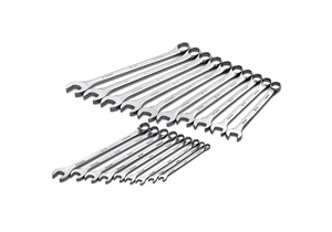 COMBO WRENCH SET LONG CHROME 6-24MM 19PC by SK Professional Tools