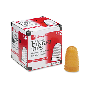 RUBBER FINGERTIP 11.5 M AMBER PK12 by Swingline GBC