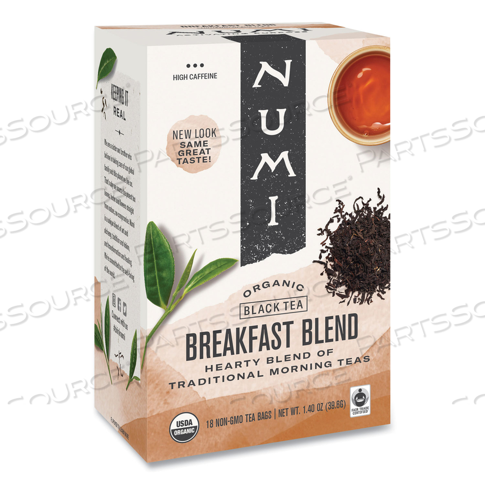 ORGANIC TEAS AND TEASANS, 1.4 OZ, BREAKFAST BLEND by Numi ORGANIC TEAS AND TEASANS, 1.4 OZ, BREAKFAST BLEND by Numi