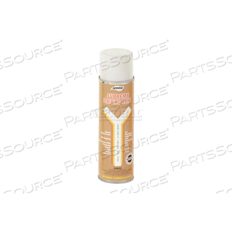 WHITE STRIPER PREMIUM SPRAY PAINT by Aervoe WHITE STRIPER PREMIUM SPRAY PAINT by Aervoe