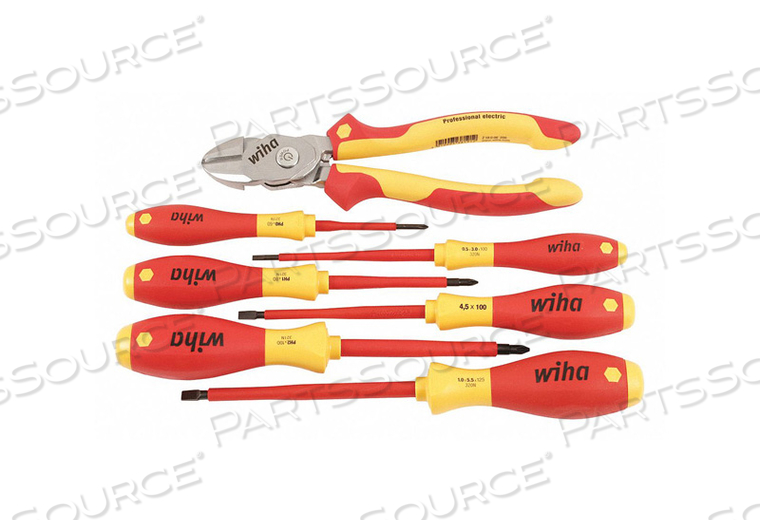 7 PIECE INSULATED BICUT SUPERCUT AND SCREWDRIVER SET by Wiha Tools 7 PIECE INSULATED BICUT SUPERCUT AND SCREWDRIVER SET by Wiha Tools