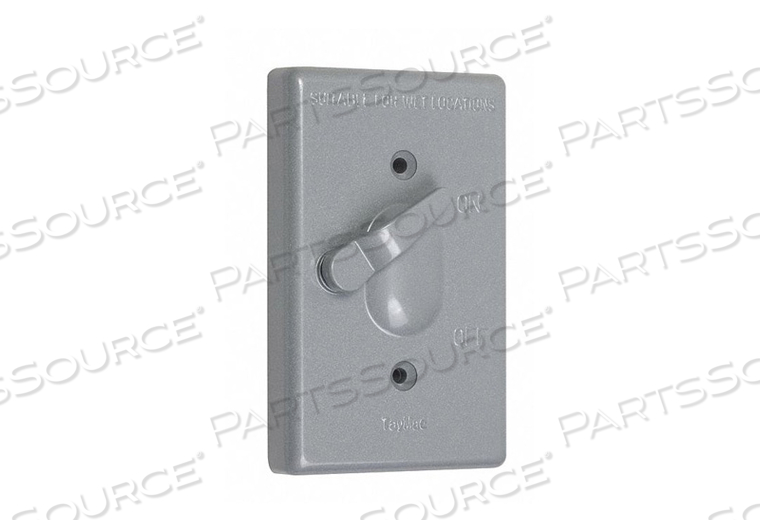 WEATHERPROOF COVER VERTICAL 1-GANG GRAY by Taymac