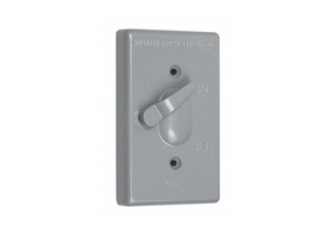 WEATHERPROOF COVER VERTICAL 1-GANG GRAY by Taymac