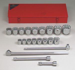 SOCKET WRENCH SET SAE 1 IN DR 21 PC by Wright Tool