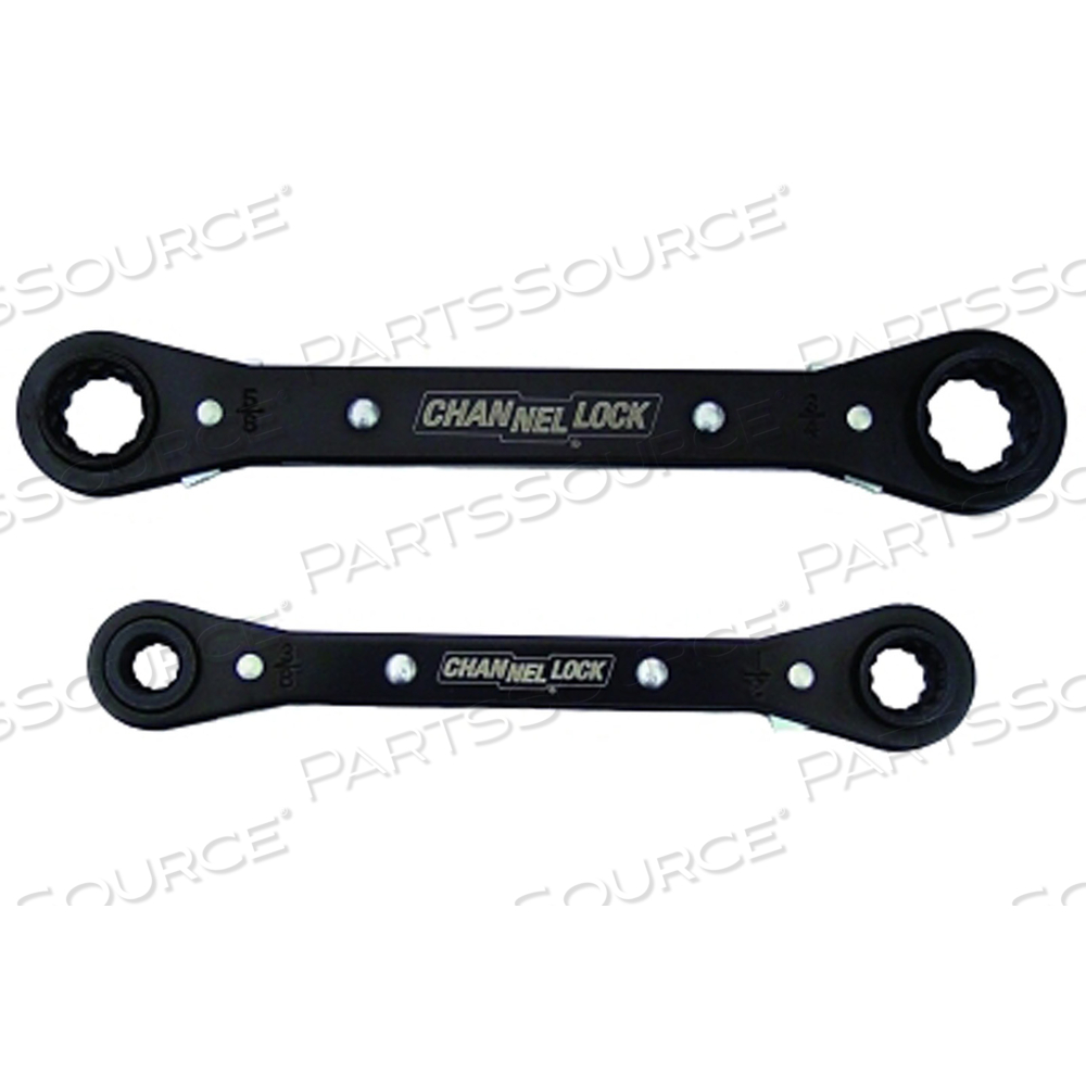2 PC 4-IN-1 RATCHETING BOX WRENCH SET, INCH by Channellock Inc. 2 PC 4-IN-1 RATCHETING BOX WRENCH SET, INCH by Channellock Inc.