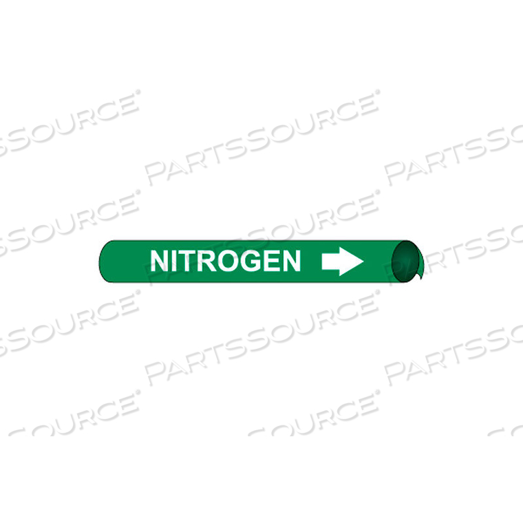 PRECOILED AND STRAP-ON PIPE MARKER - NITROGEN by National Marker Company