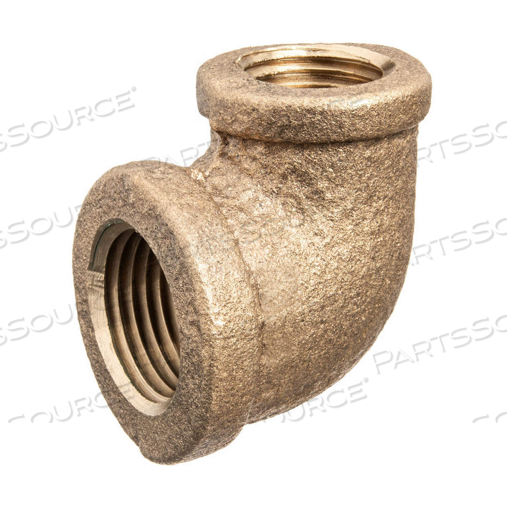 90° ELBOW REDUCER, BRASS, 1 1/4 IN X 3/4 IN FITTING PIPE SIZE, FEMALE NPT X FEMALE NPT, CLASS 125 by Approved Vendor