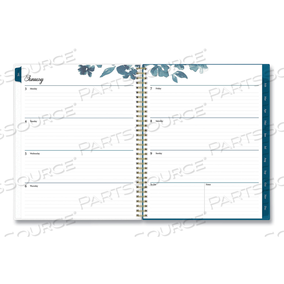 BAKAH BLUE WEEKLY/MONTHLY PLANNER, BAKAH BLUE FLORAL ARTWORK, 11 X 8.5, BLUE/WHITE COVER, 12-MONTH (JAN TO DEC): 2023 by Blue Sky BAKAH BLUE WEEKLY/MONTHLY PLANNER, BAKAH BLUE FLORAL ARTWORK, 11 X 8.5, BLUE/WHITE COVER, 12-MONTH (JAN TO DEC): 2023 by Blue Sky