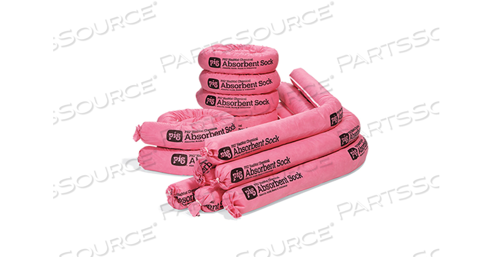 PIG HAZMAT CHEMICAL ABSORBENT SOCK by New Pig Corporation