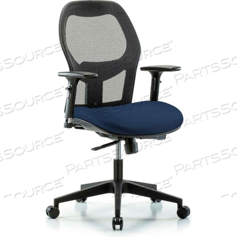 MESH BACK ANTIBACTERIAL INDUSTRIAL CHAIR - VINYL SEAT - SAPPHIRE SUPERNOVA by E Com Inc MESH BACK ANTIBACTERIAL INDUSTRIAL CHAIR - VINYL SEAT - SAPPHIRE SUPERNOVA by E Com Inc