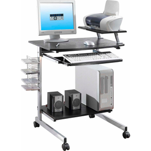 TECHNI MOBILI COMPACT COMPUTER DESK, 27-1/2"W X 19"D X 36"H, ESPRESSO by Rta Products LLC